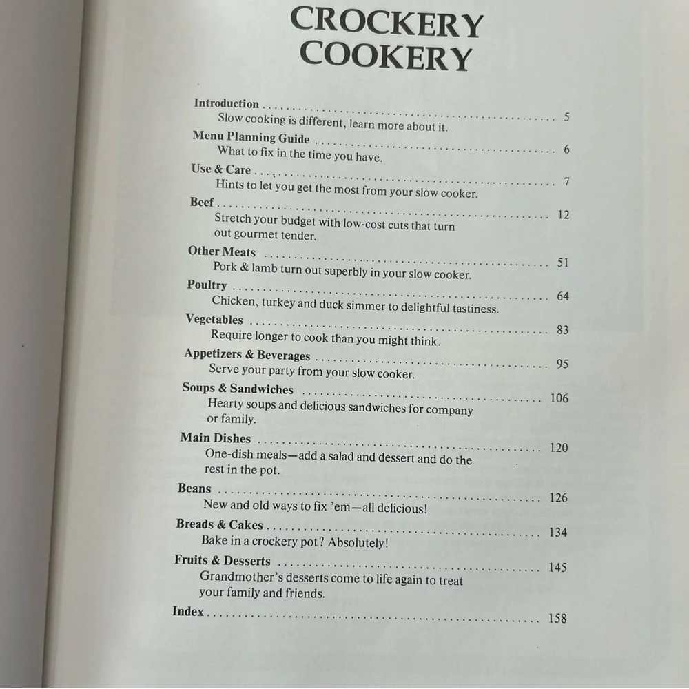 Crockery Cookery by Mable Hoffman Slow Cooker‎ Vintage Cookbook